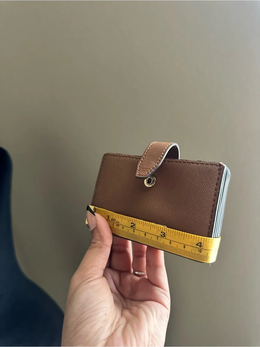 Michael Kors Brown Leather Card Case Wallet